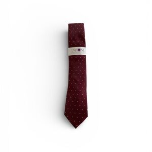 NWT Tayion by Montee Holland Burgundy Polka Dot Men's Tie